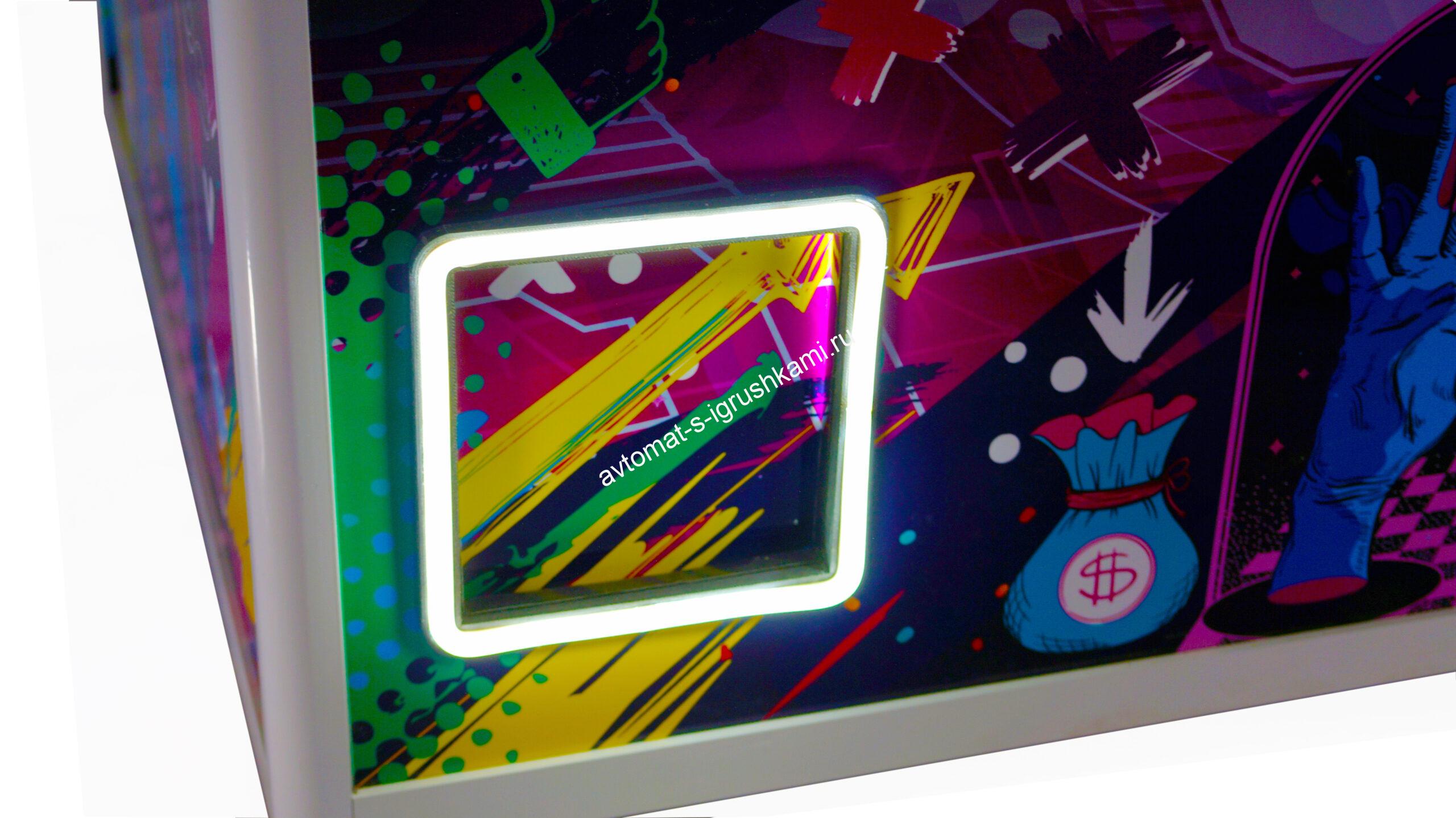 Автомат Кра-Няшка белый стильный светящийся