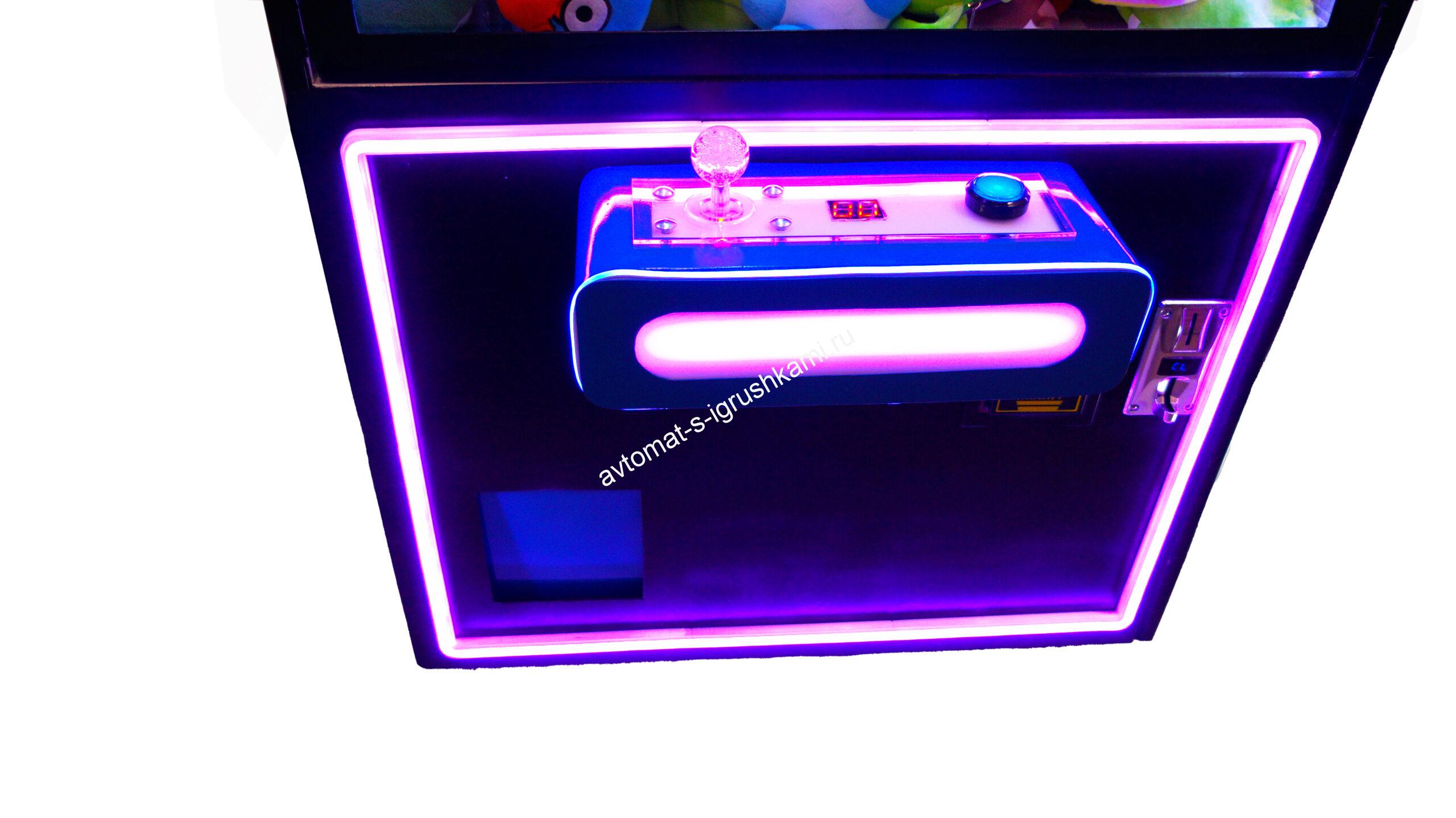 Автомат с игрушками черный металлический Кра-Няшка Хватайка