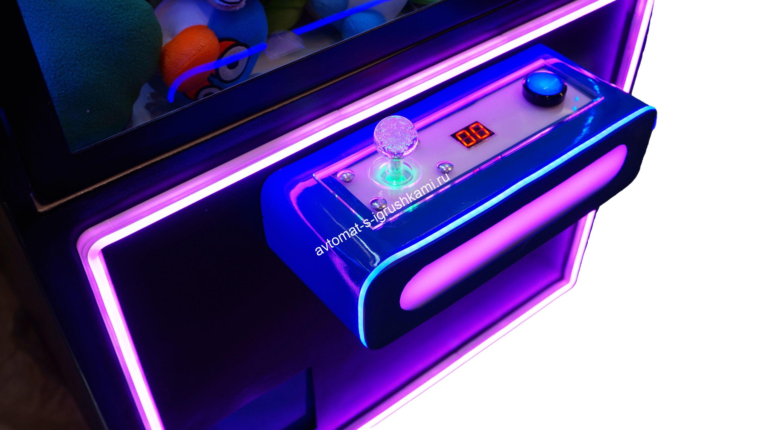 Автомат с игрушками черный металлический Кра-Няшка Хватайка