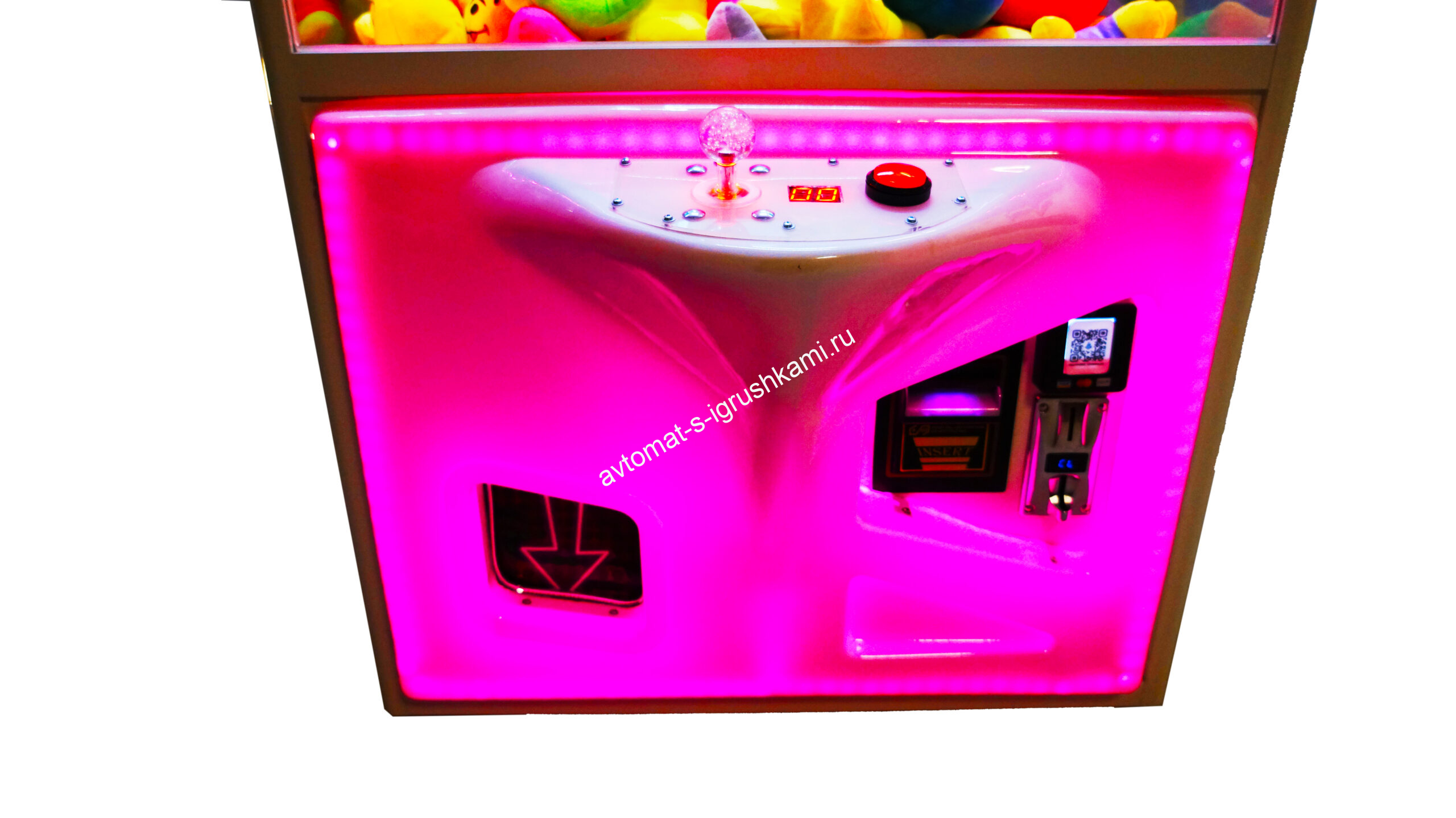 Автомат с игрушками в многоцветный Кра-Няшка хватайка