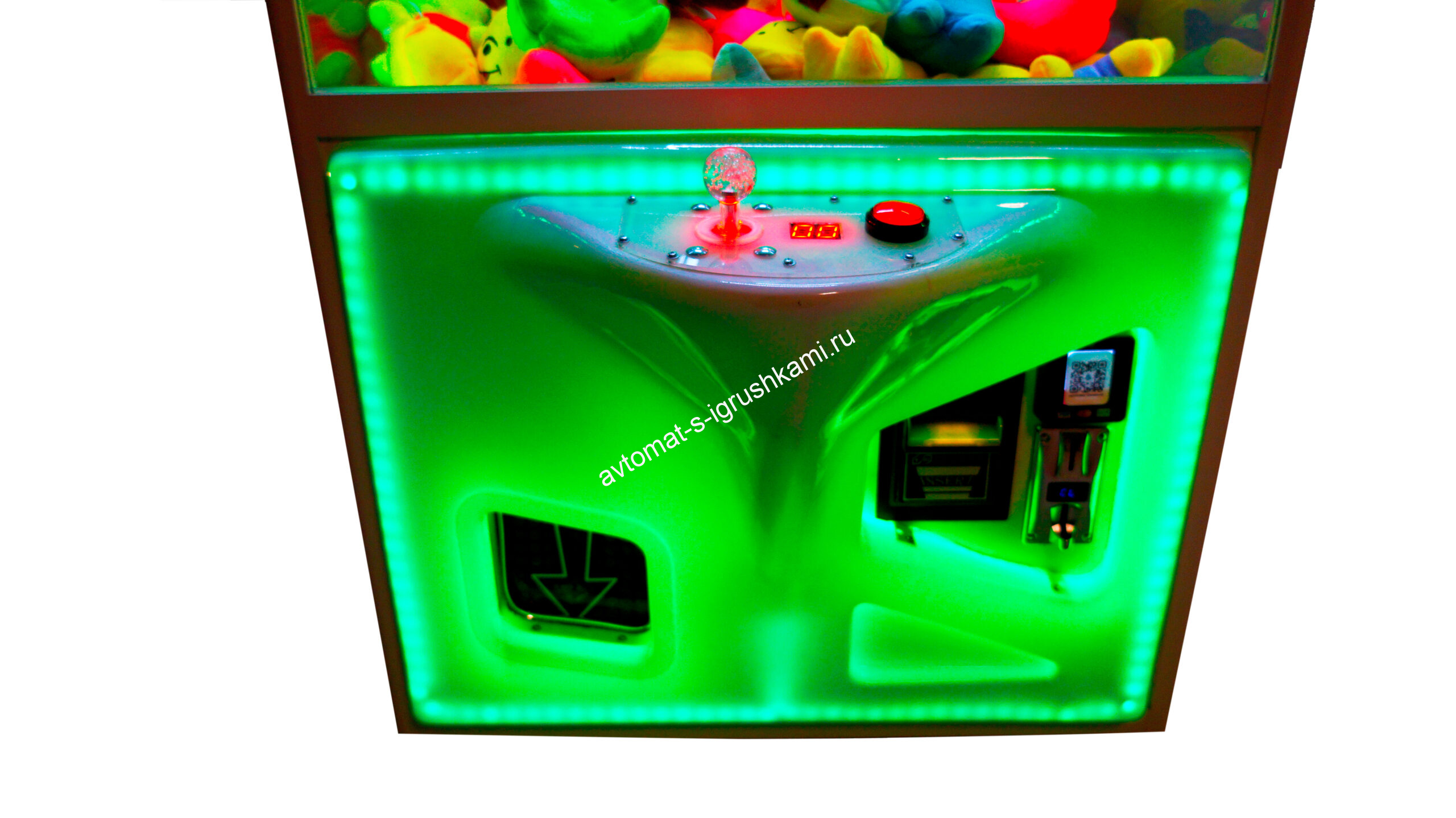 Автомат с игрушками в многоцветный Кра-Няшка хватайка