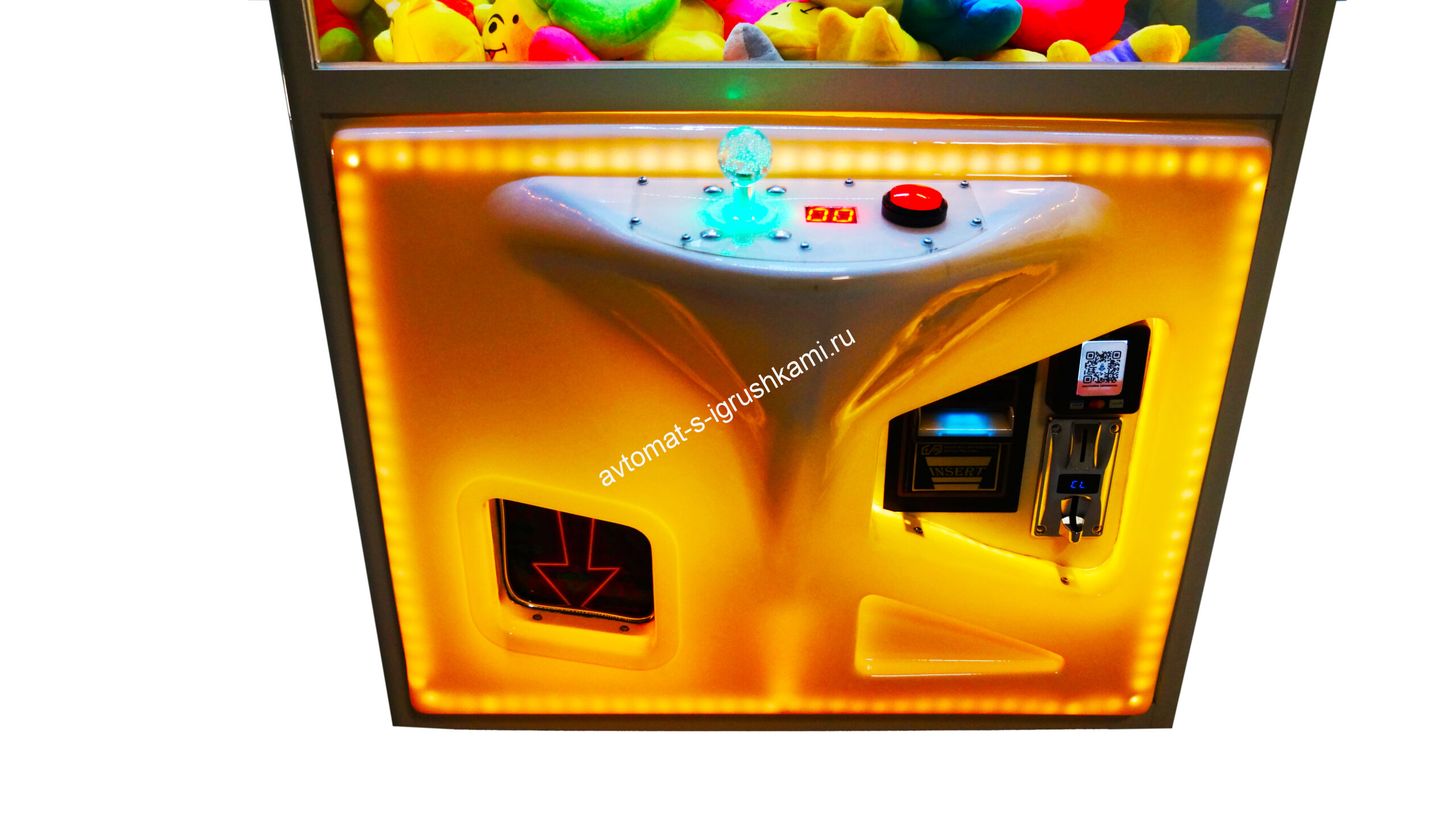 Автомат с игрушками в многоцветный Кра-Няшка хватайка